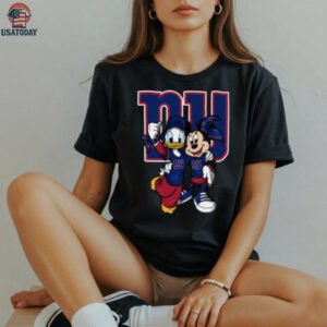 New York Giants Disney Donald Duck and Minnie Mouse Shirt
