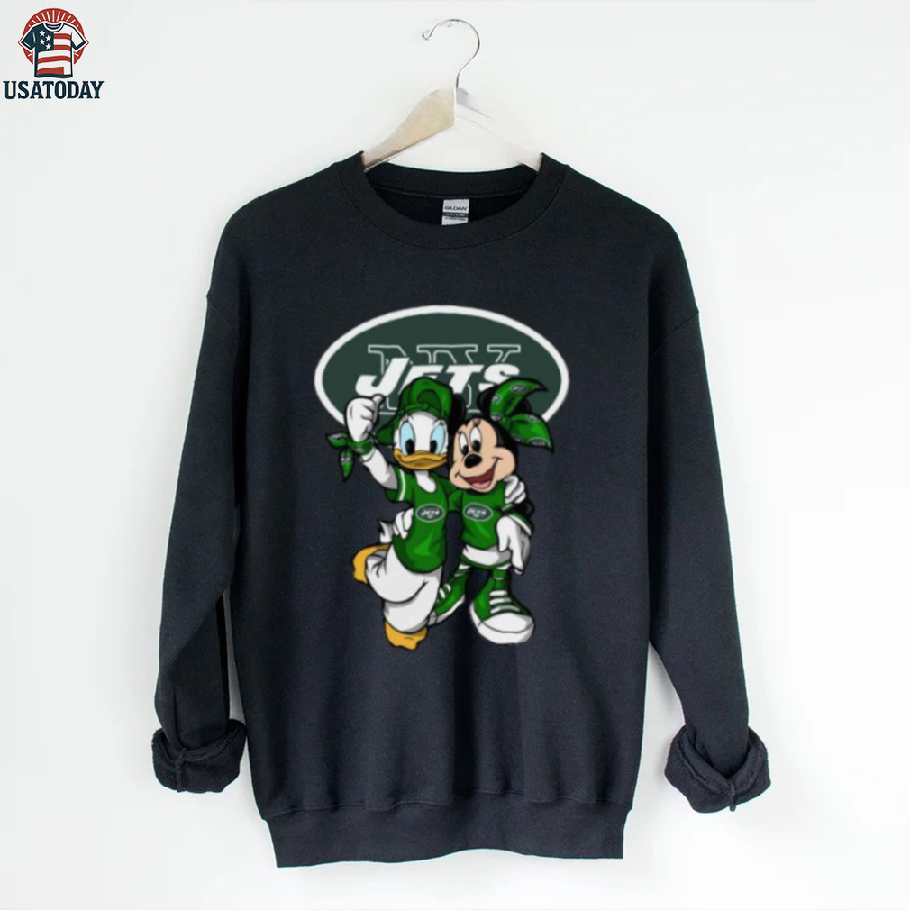 New York Jets Disney Mickey Mouse and Donald Duck T Shirt New York Jets Disney Mickey Mouse and Donald Duck T Shirt