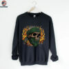New York Jets Skull Flames Tee