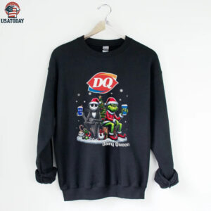 Nightmare Before Christmas Grinch Santa Hat DQ Blizzard T Shirt