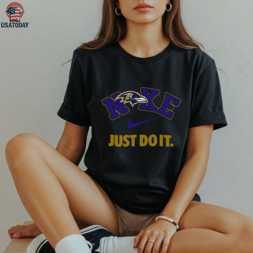 Nike Baltimore Ravens Just Do It Tee Nike Baltimore Ravens Just Do It Tee