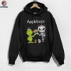 Official Applebee’s Merch Grinch And Jack Skellington Fist Bump Applebee’s Halloween Hoodie