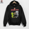 Official Burger King Merch Grinch And Jack Skellington Fist Bump Burger King Halloween Hoodie