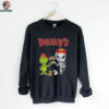 Official Denny’s Merch Grinch And Jack Skellington Fist Bump Denny’s Halloween Hoodie