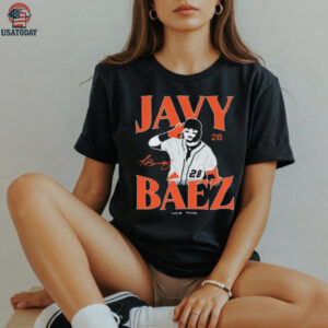 Official Javy Báez Javier Báez Detroit Tigers MLB Slash Line Signature t shirt
