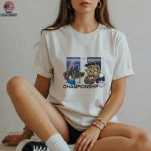 Official Los Angeles Dodgers Vs Milwaukee Brewers 2025 MLB League Championship Series Mascots t shirt