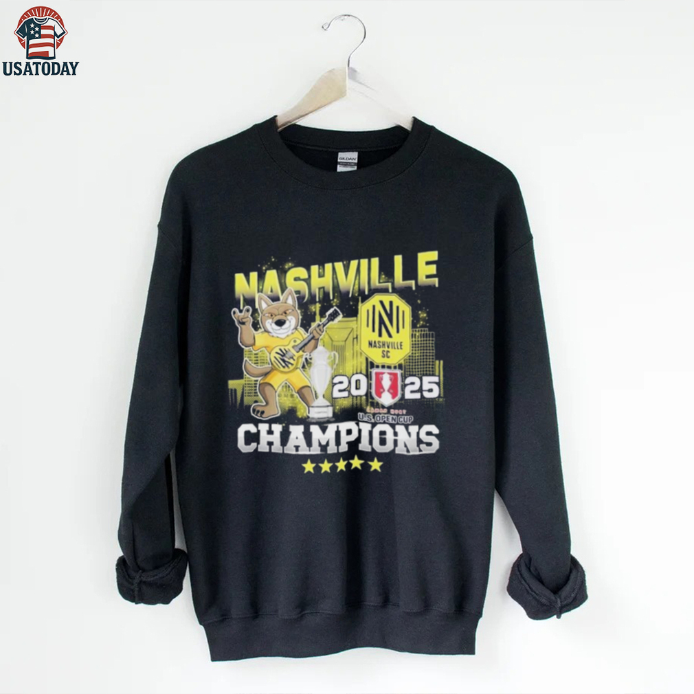 Official Nashville SC 2025 US Open Cup Champions Celebrating Shirt