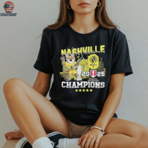 Official Nashville SC 2025 US Open Cup Champions Celebrating Shirt