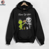 Official Olive Garden Merch Grinch And Jack Skellington Fist Olive Garden Halloween Hoodie