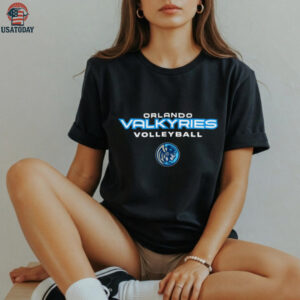 Official Orlando Valkyries Icon Wordmark Logo T Shirt