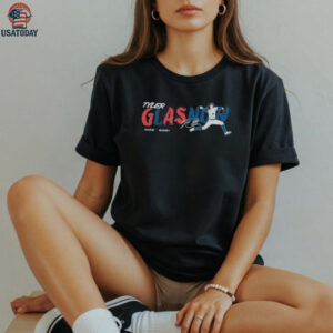 Official Tyler Glasnow Los Angeles Dodgers MLB Slash Line Signature Painting t shirt