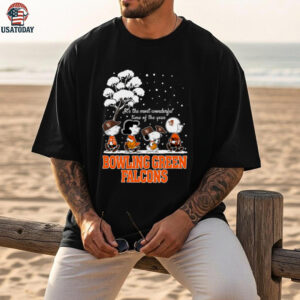 Peanuts Bowling Green Falcons Winter It’s The Most Wonderful Time Of The Year T Shirt