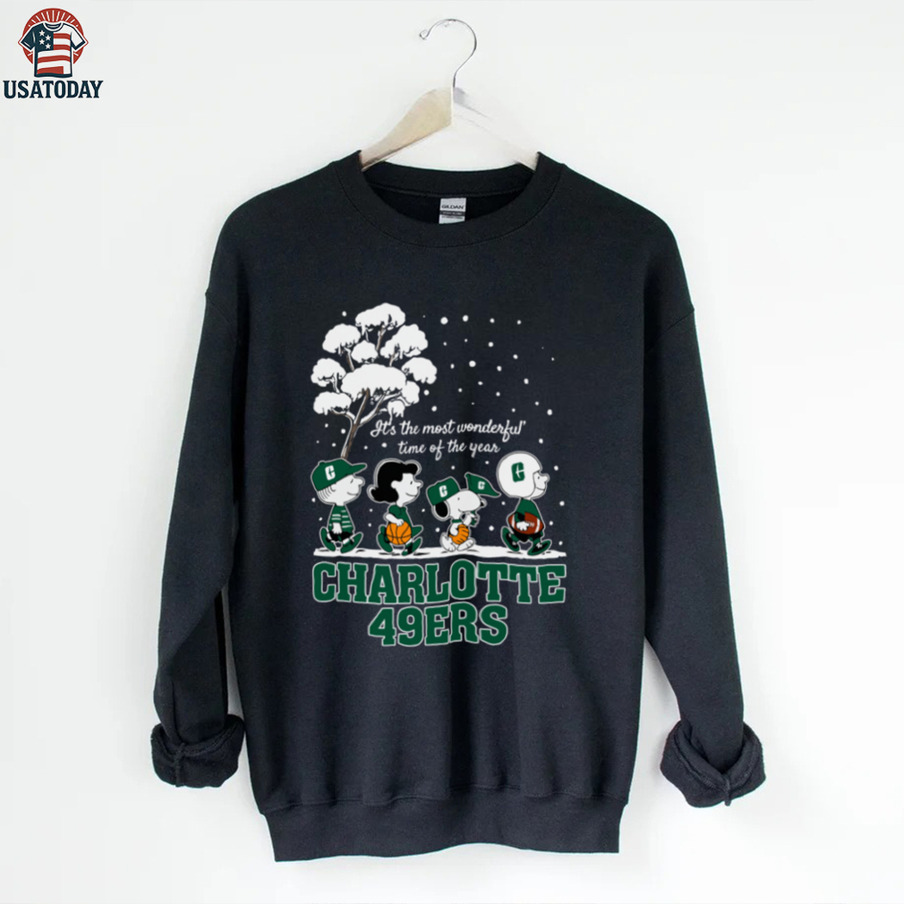 Peanuts Charlotte 49ers Winter It’s The Most Wonderful Time Of The Year T Shirt Peanuts Charlotte 49ers Winter It’s The Most Wonderful Time Of The Year T Shirt