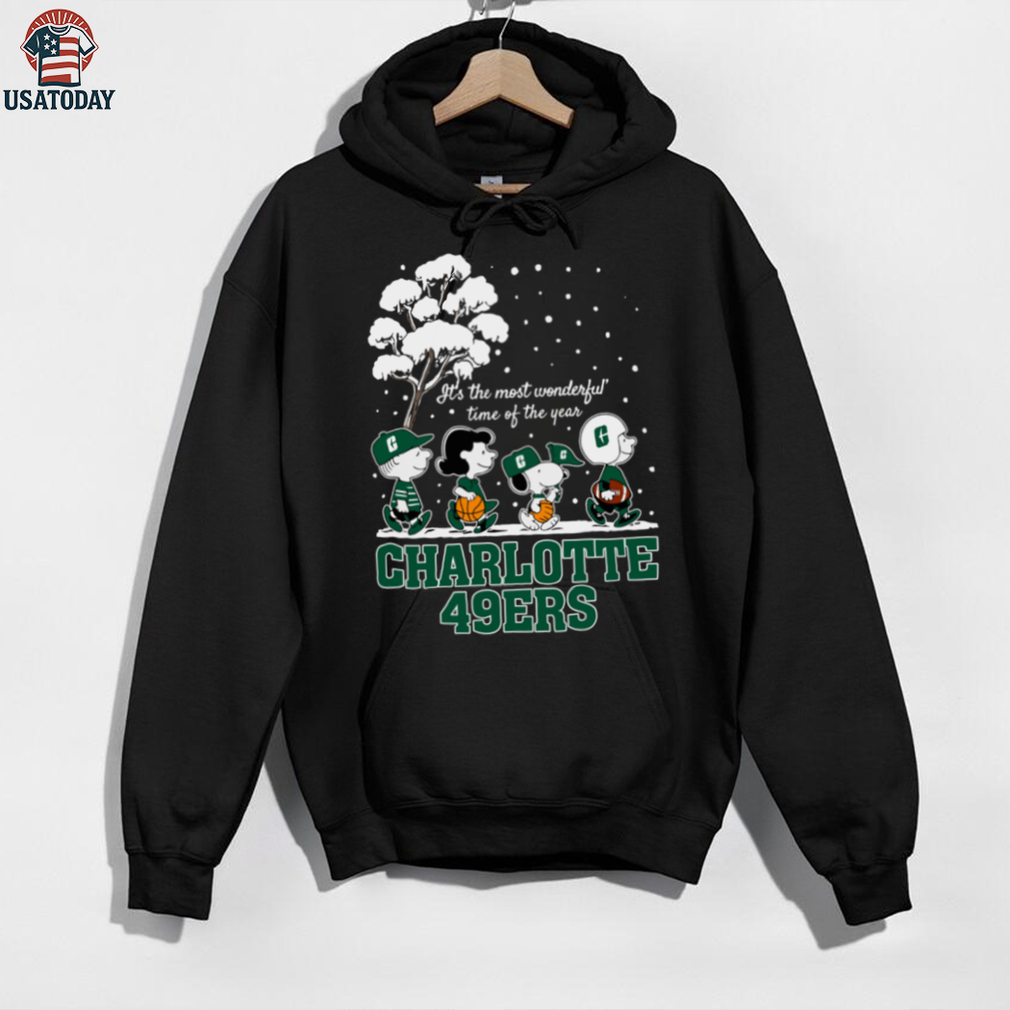 Peanuts Charlotte 49ers Winter It’s The Most Wonderful Time Of The Year T Shirt Peanuts Charlotte 49ers Winter It’s The Most Wonderful Time Of The Year T Shirt