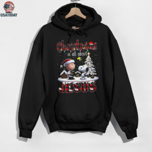 Peanuts Christmas Is All About Jesus T shirt