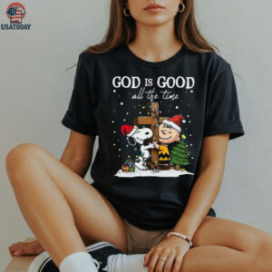 Peanuts God is Good All The Time Christmas T shirt