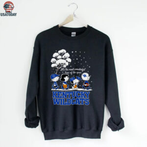 Peanuts Kentucky Wildcats Winter It’s The Most Wonderful Time Of The Year T Shirt