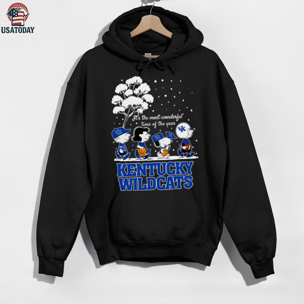 Peanuts Kentucky Wildcats Winter It’s The Most Wonderful Time Of The Year T Shirt Peanuts Kentucky Wildcats Winter It’s The Most Wonderful Time Of The Year T Shirt