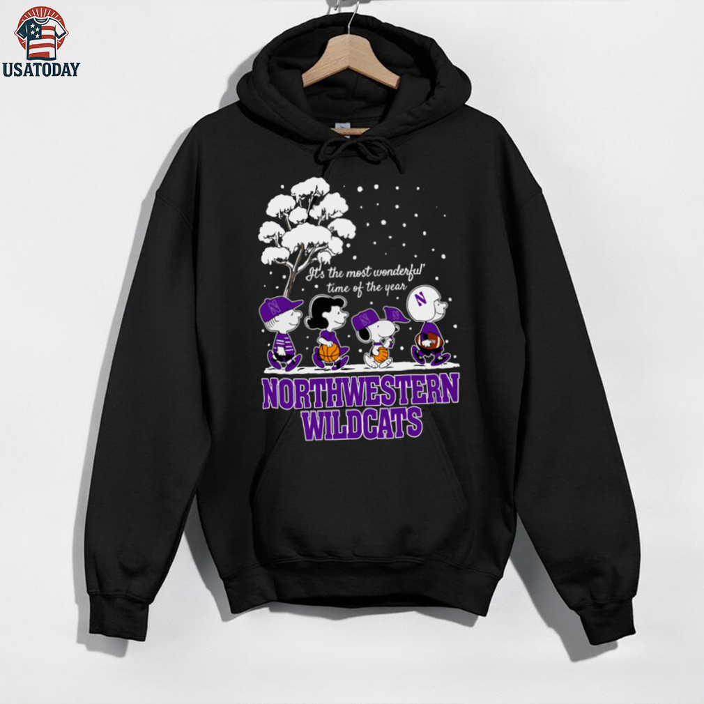 Peanuts Northwestern Wildcats Winter It’s The Most Wonderful Time Of The Year T Shirt Peanuts Northwestern Wildcats Winter It’s The Most Wonderful Time Of The Year T Shirt