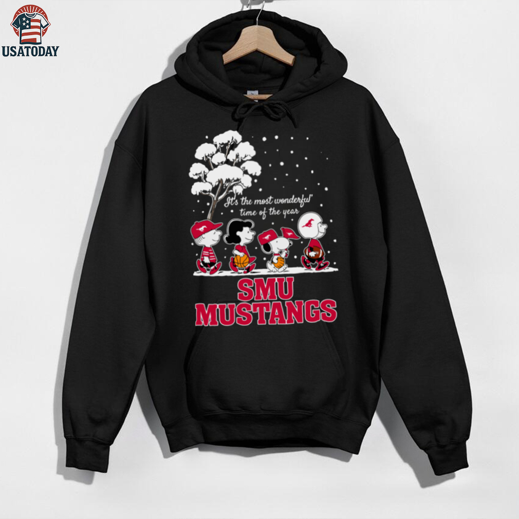 Peanuts SMU Mustangs Winter It’s The Most Wonderful Time Of The Year T Shirt Peanuts SMU Mustangs Winter It’s The Most Wonderful Time Of The Year T Shirt