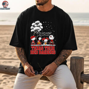 Peanuts Texas Tech Red Raiders Winter It’s The Most Wonderful Time Of The Year T Shirt