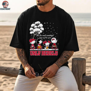 Peanuts UNLV Rebels Winter It’s The Most Wonderful Time Of The Year T Shirt
