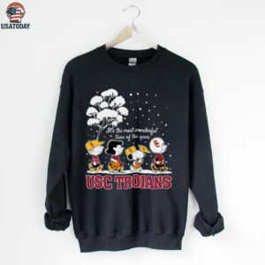 Peanuts USC Trojans Winter It’s The Most Wonderful Time Of The Year T Shirt