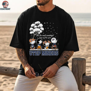 Peanuts UTEP Miners Winter It’s The Most Wonderful Time Of The Year T Shirt