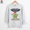 Personalized Pelicans Grinch Christmas Tee, Holiday Shirt with Santa Hat Lights Scarf, Funny NBA Basketball Fan Gift Idea