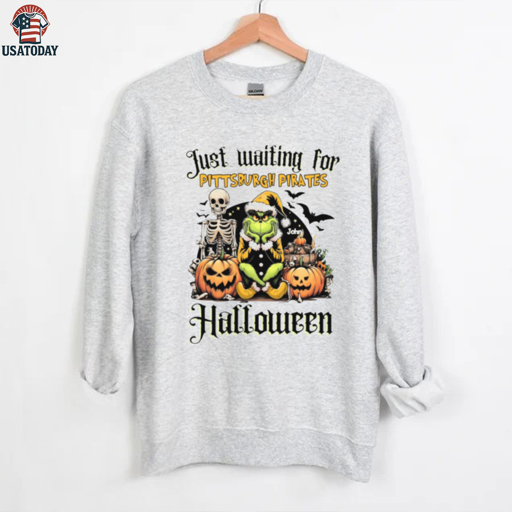 Pittsburgh Pirates Just Waiting for Halloween Shirt – Custom Name MLB Tee – Personalized Grinch Spooky Baseball Gift Pittsburgh Pirates Just Waiting for Halloween Shirt – Custom Name MLB Tee – Personalized Grinch Spooky Baseball Gift