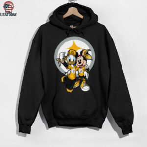 Pittsburgh Steelers Donald and Minnie Football Fan T Shirt
