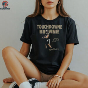 Purdue Football Ryan Browne Touchdown Browne T Shirt