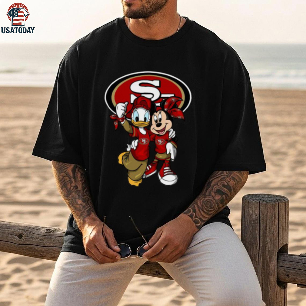 San Francisco 49ers Mickey Mouse and Donald Duck Shirt San Francisco 49ers Mickey Mouse and Donald Duck Shirt