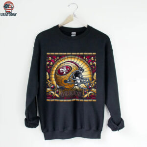 San Francisco 49ers Stained Glass Helmet Tee