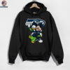 Seattle Seahawks Mickey Mouse and Donald Duck T Shirt