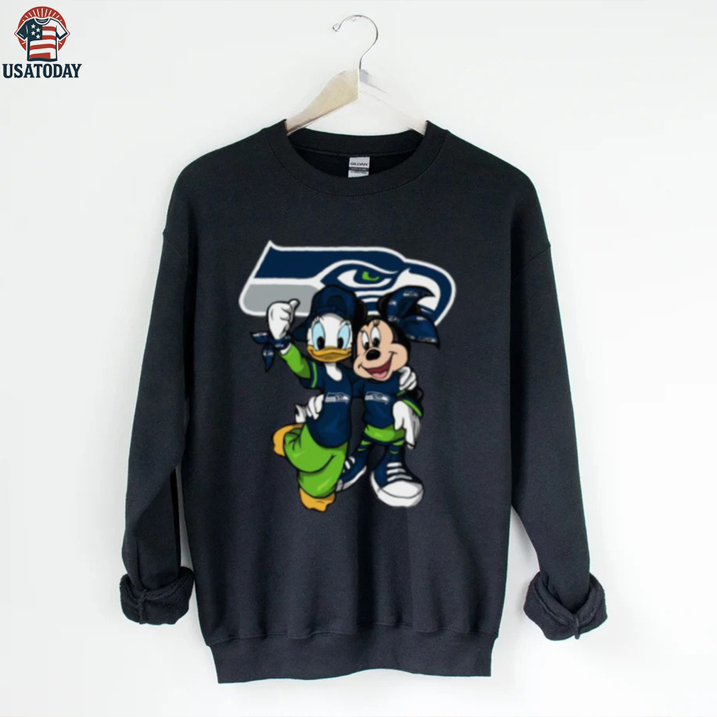 Seattle Seahawks Mickey Mouse and Donald Duck T Shirt Seattle Seahawks Mickey Mouse and Donald Duck T Shirt