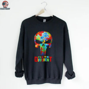 Skull Detroit Lions it’s ok to be different shirt