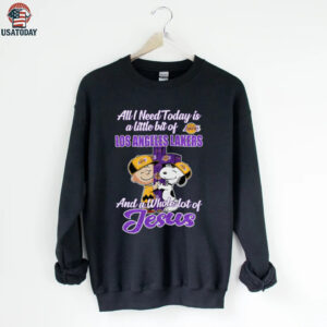 Snoopy Charlie Brown Los Angeles Lakers Christian Shirt 2025