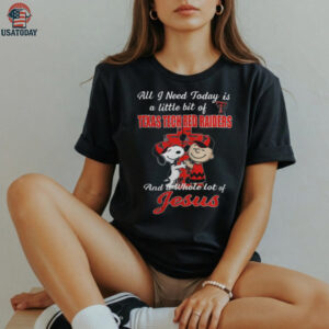 Snoopy & Charlie Brown Texas Tech Red Raiders A Whole Lot of Jesus T Shirt