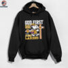 Snoopy God First, Family Second, Then Los Angeles Lakers T Shirt