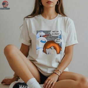 Snowman Why Did Ya Stop Brain Freeze Christmas T Shirt