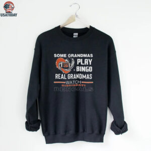 Some Grandmas Play Bingo Real Grandmas Watch Cincinnati Bengals Diamond Heart 2025 T shirt