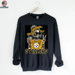 Steelers Fan Skeleton Vibe Tee