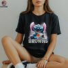 Stitch Loves Browns NFL Fan T Shirt
