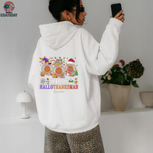 Texas Longhorns Happy Hallothanksmas Football Tee – Custom Name NCAA Holiday Shirt, Ugly Christmas Party Gift, Festive Outfit