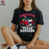 Texas Rangers Snoopy Peanuts Car Baseball T Shirt