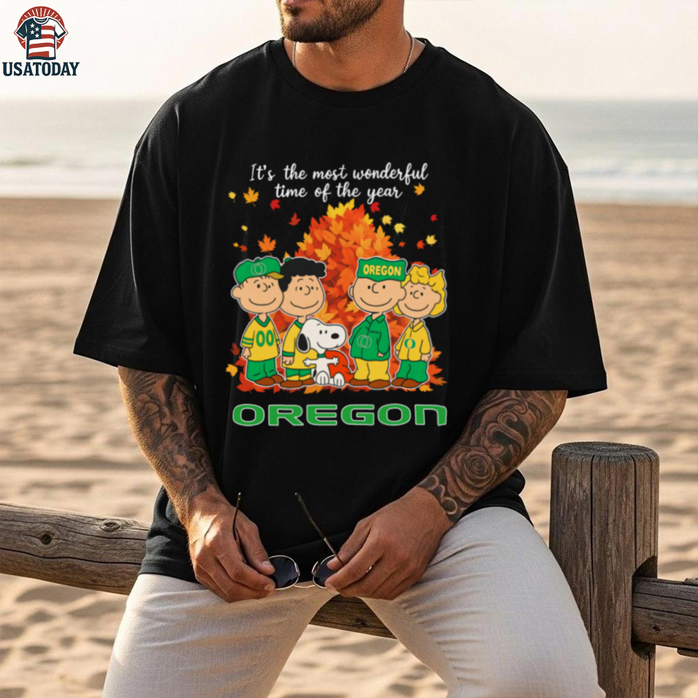 The Peanuts Character Oregon Ducks It’S The Most Wonderful Time Of The Year T Shirt The Peanuts Character Oregon Ducks It’S The Most Wonderful Time Of The Year T Shirt