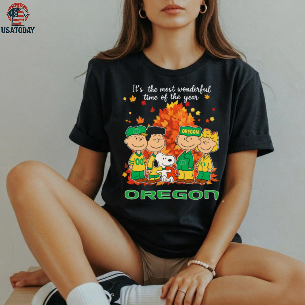 The Peanuts Character Oregon Ducks It’S The Most Wonderful Time Of The Year T Shirt The Peanuts Character Oregon Ducks It’S The Most Wonderful Time Of The Year T Shirt