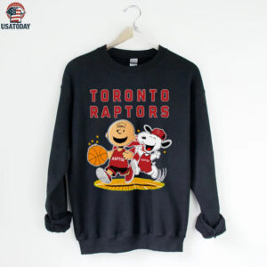 Toronto Raptors X Charlie Brown And Snoopy Playing Basketball Shirt