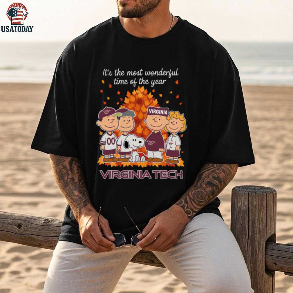 Virginia Tech Hokies x Peanuts Fall T Shirt It’s the Most Wonderful Time of the Year Virginia Tech Hokies x Peanuts Fall T Shirt It’s the Most Wonderful Time of the Year